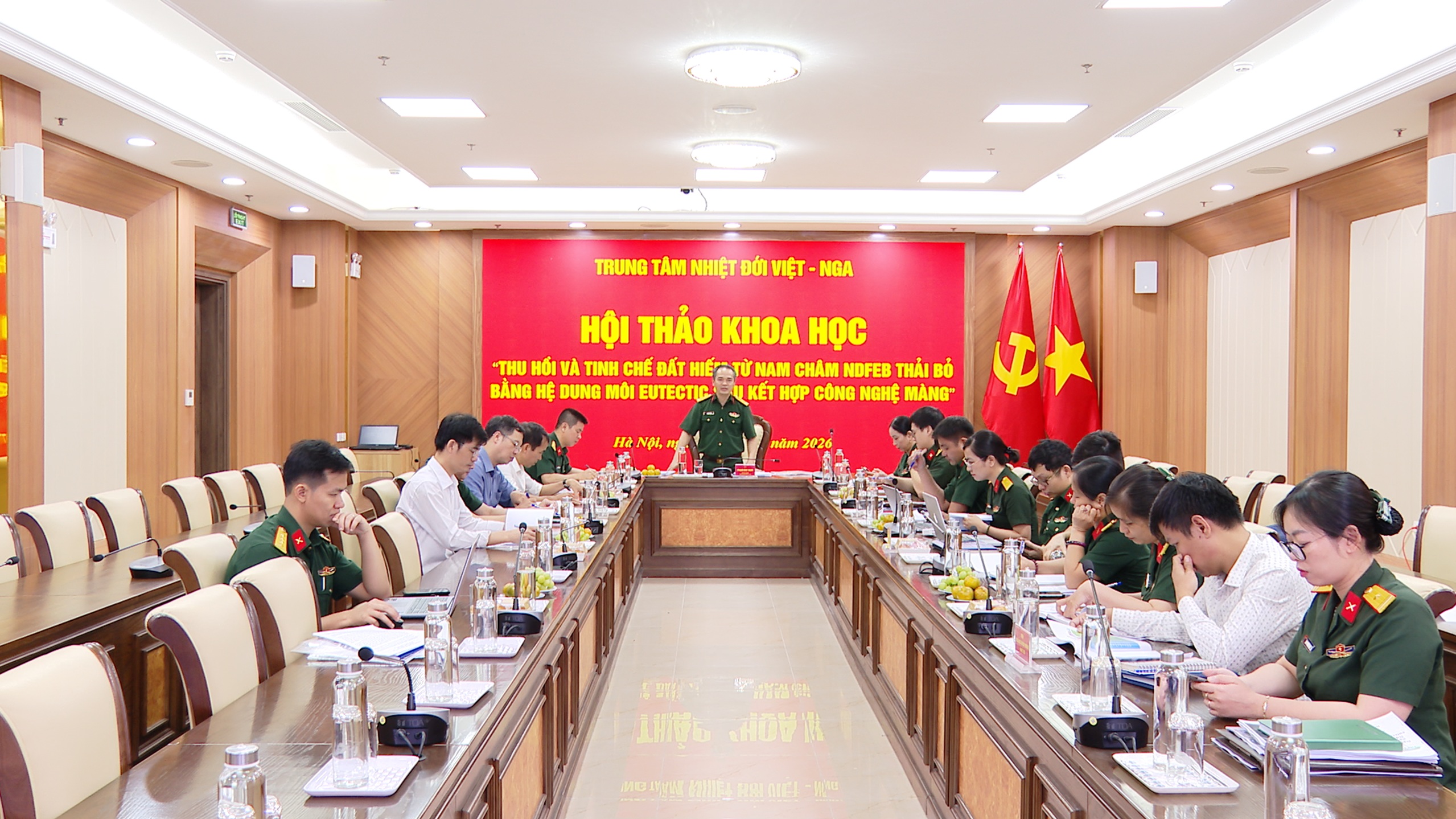 Hội thảo khoa học về công nghệ thu hồi và tinh chế nguyên tố đất hiếm từ nam châm NdFeB thải bỏ 